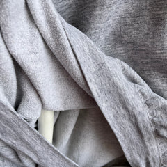 1980s Slouchy Thin Blank Gray Lightweight Sweatshirt