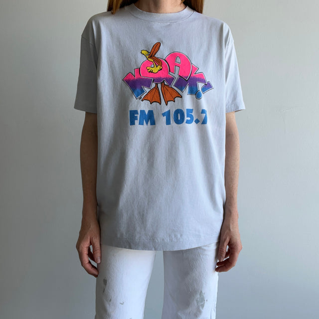 1980s FM 105.7 " Nothing Butt Pure Gold" On the Backside