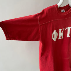 1960s/70s Red Football Style Sorority T Shirt