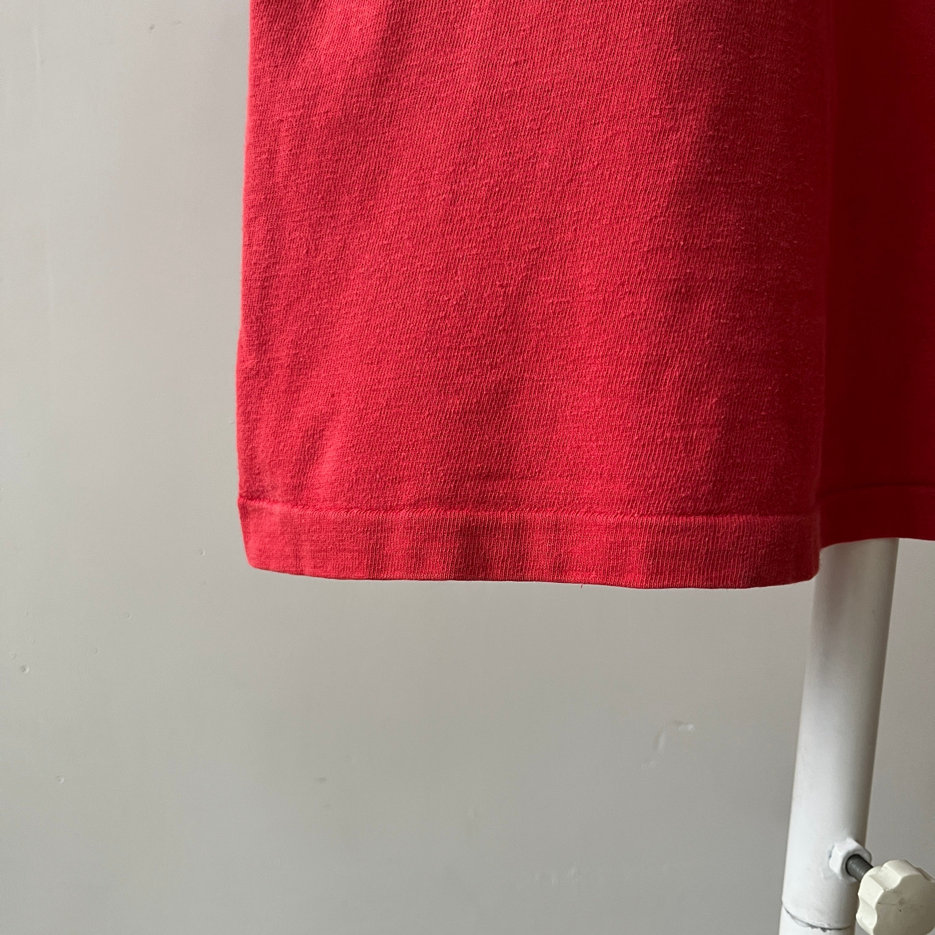 1960s/70s Red Football Style Sorority T Shirt