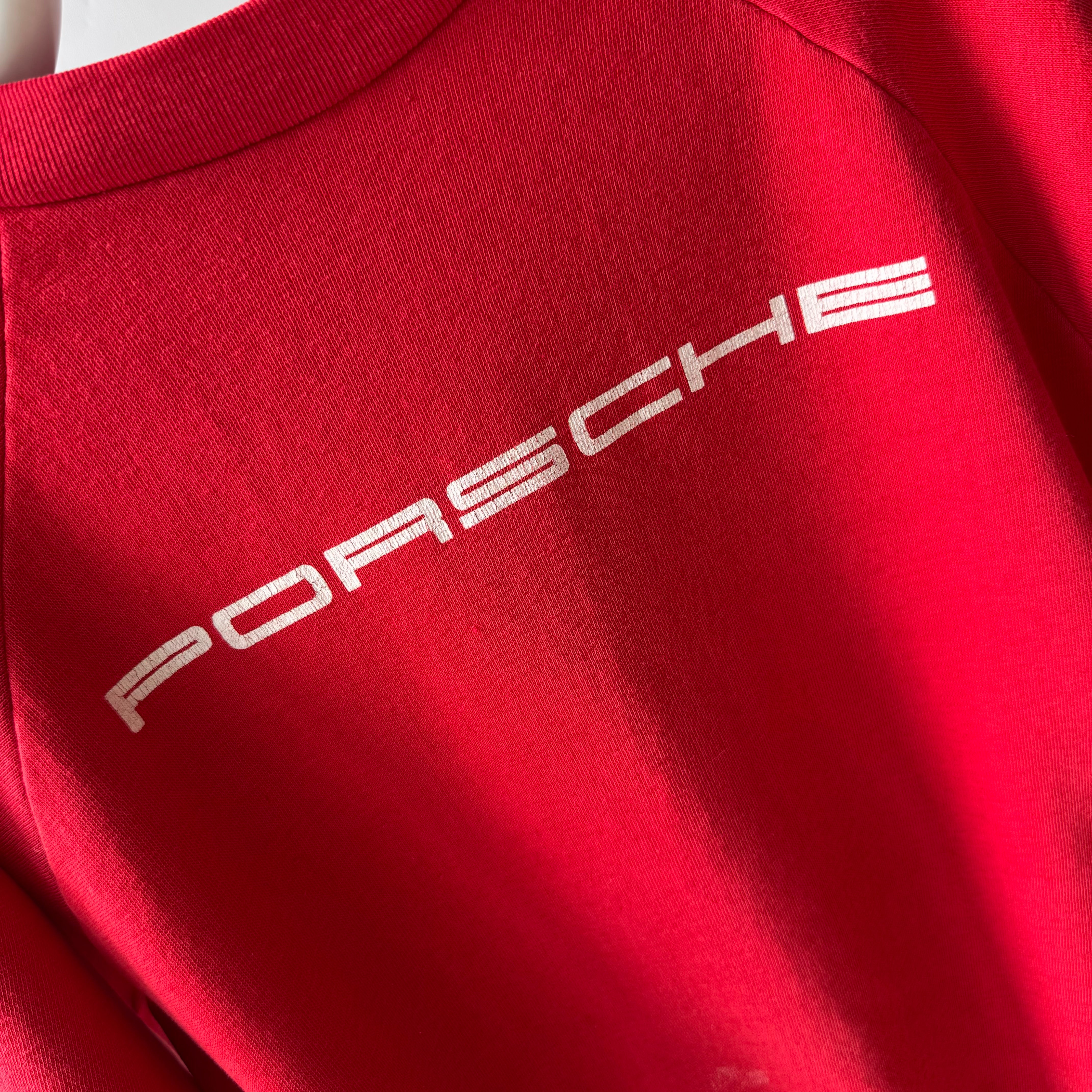 1970/80s Paint Stained Porsche Sweatshirt - Collectible