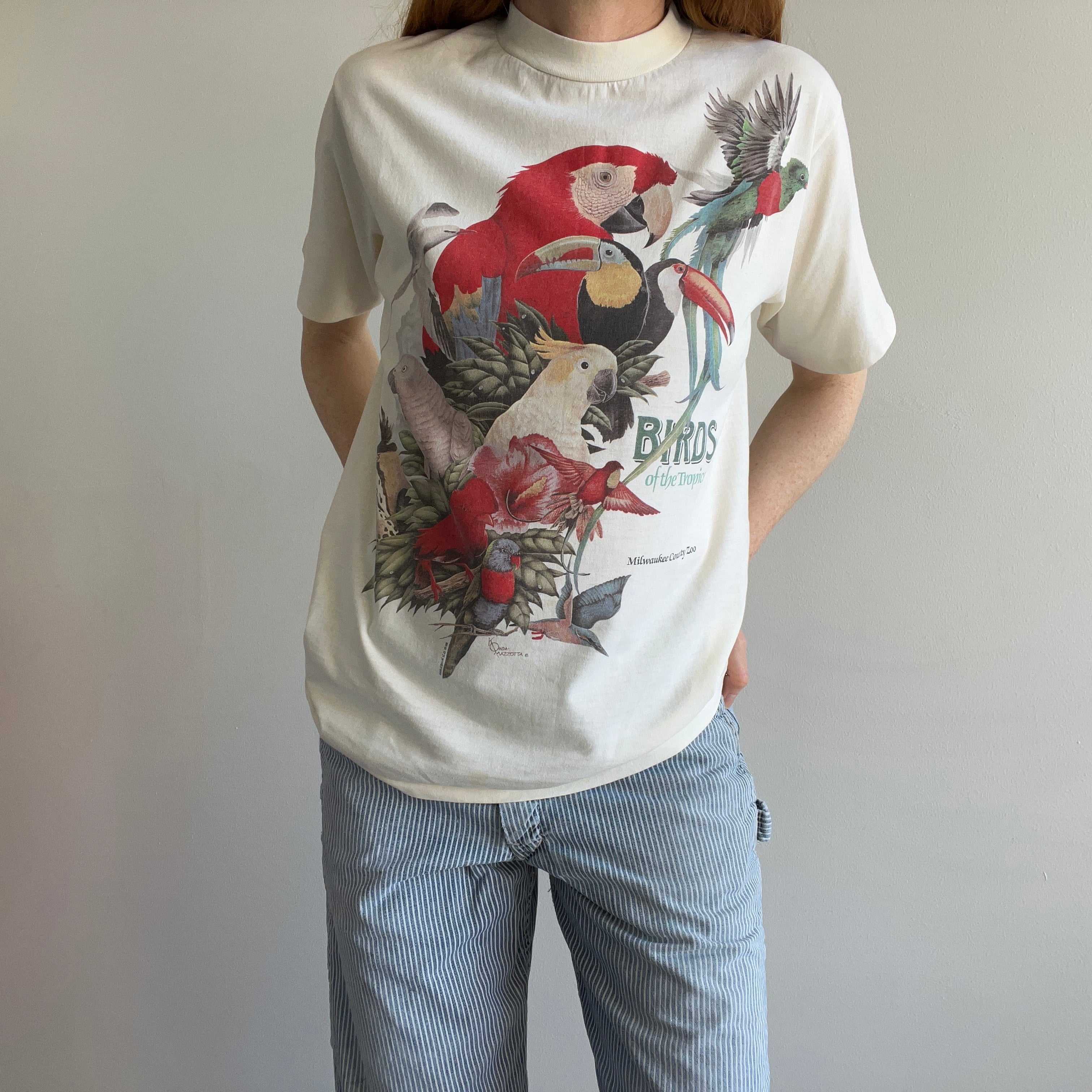 1988 Birds of The Tropics - Milwaukee County Zoo - T-Shirt