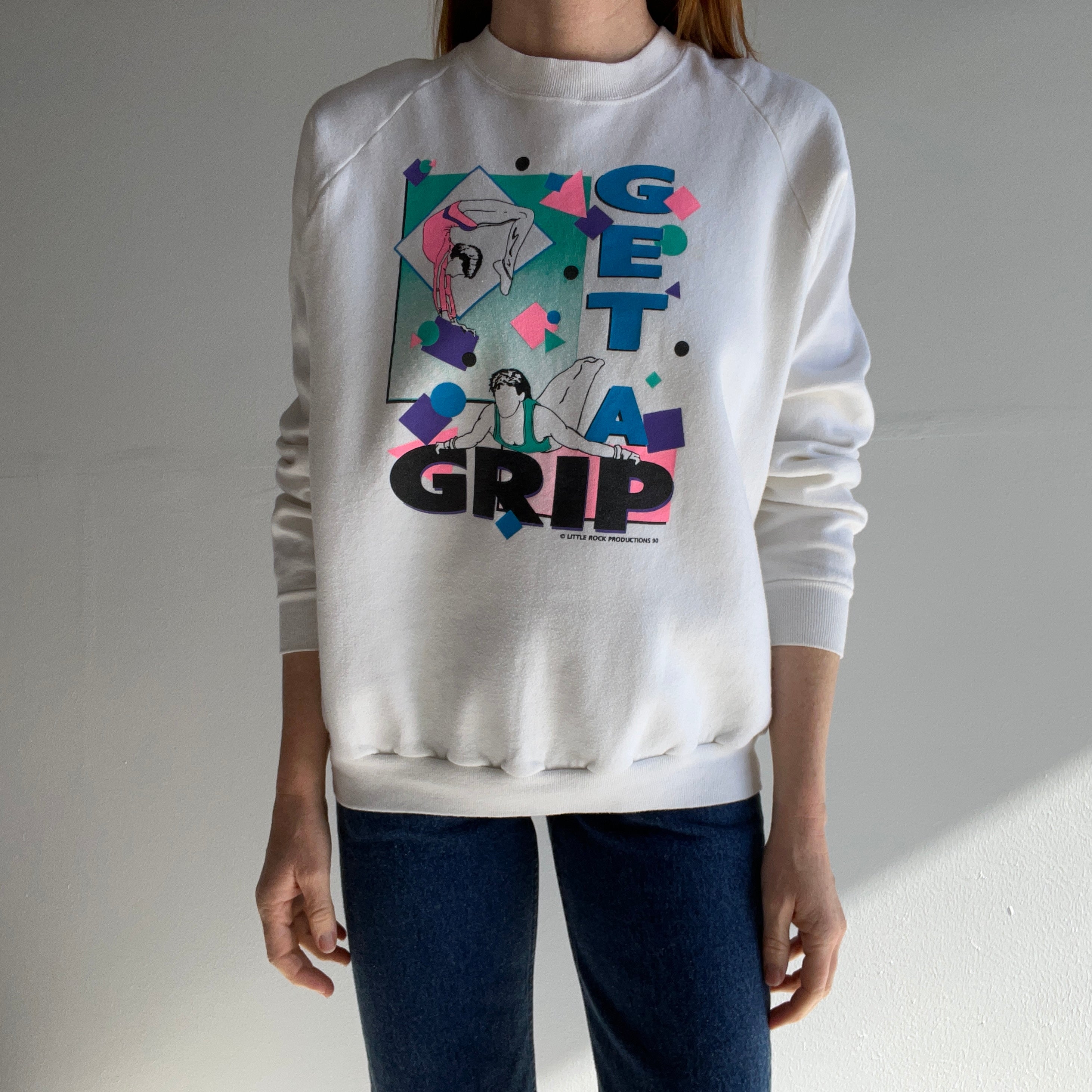 1990 Get A Grip Gymnastics Sweatshirt