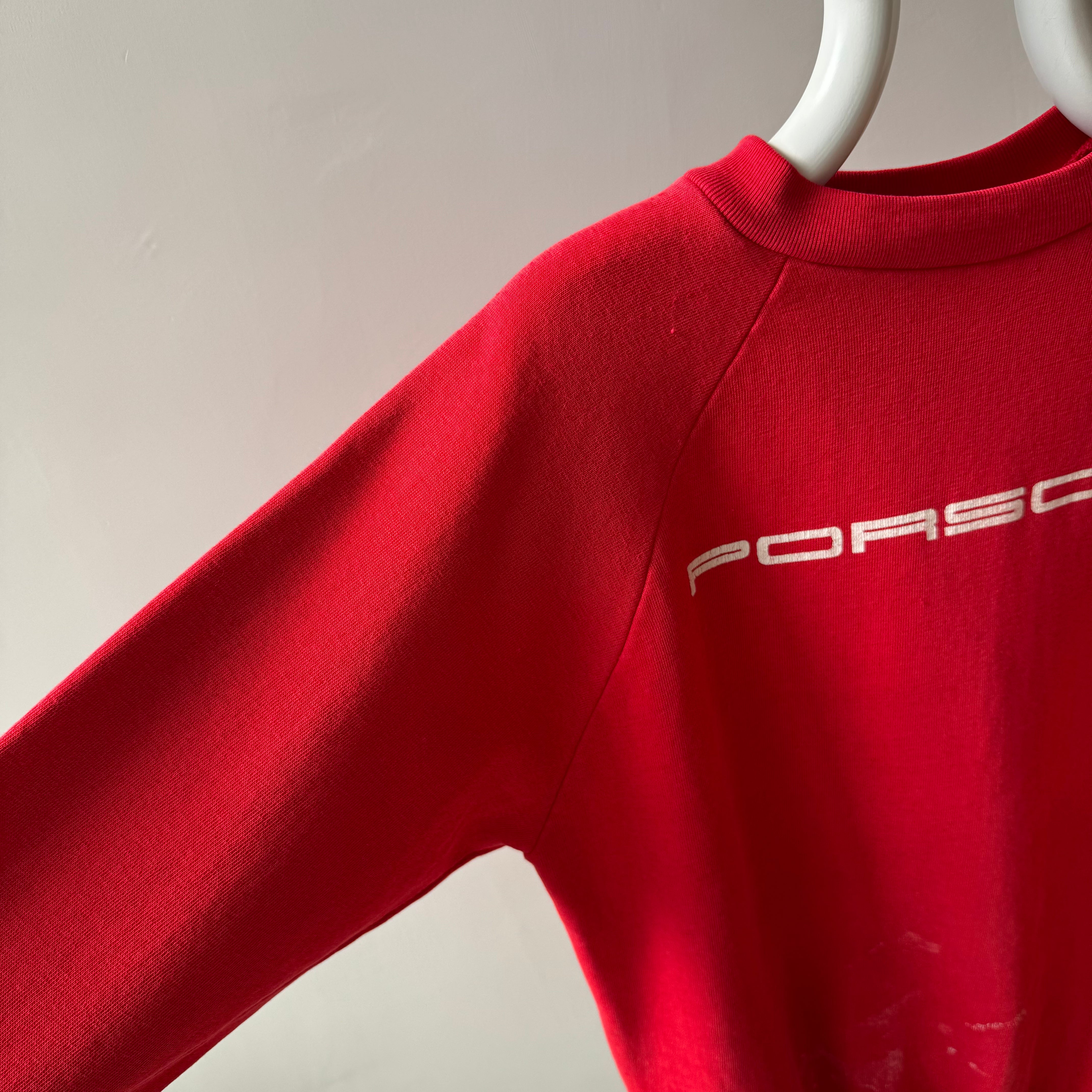 1970/80s Paint Stained Porsche Sweatshirt - Collectible