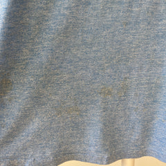 1970s Two Tone Blue Blank T Shirt