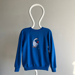 1980s DIY Needlepoint Goose Sweatshirt