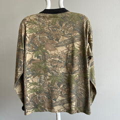 1980s Real Trees Long Sleeve Pocket Camo T-Shirt