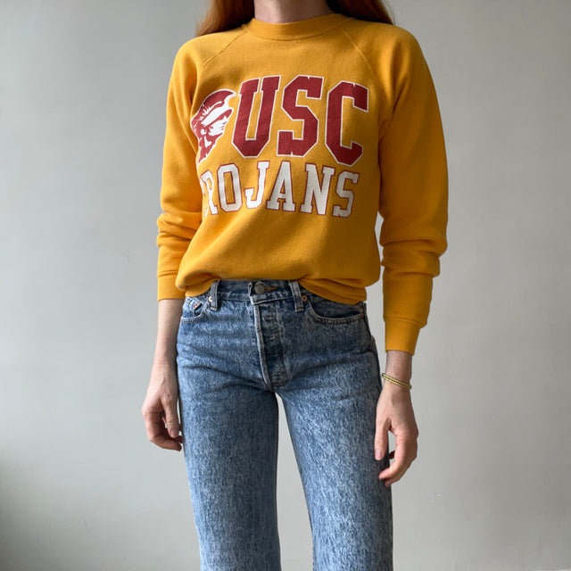 1980s Yellow USC Trojans Sweatshirt