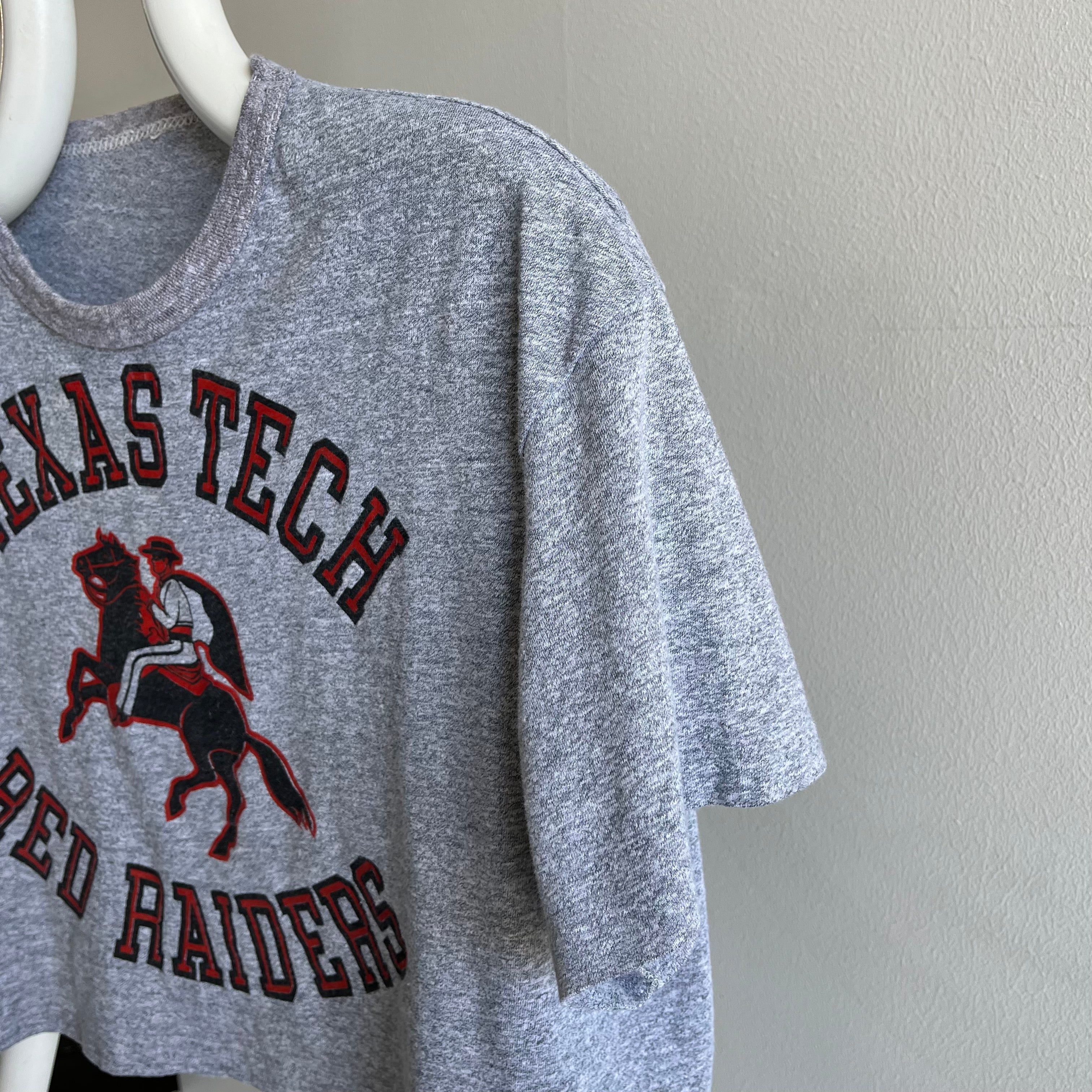 1970s Texas Tech Red Raiders Crop Top - Champion Brand