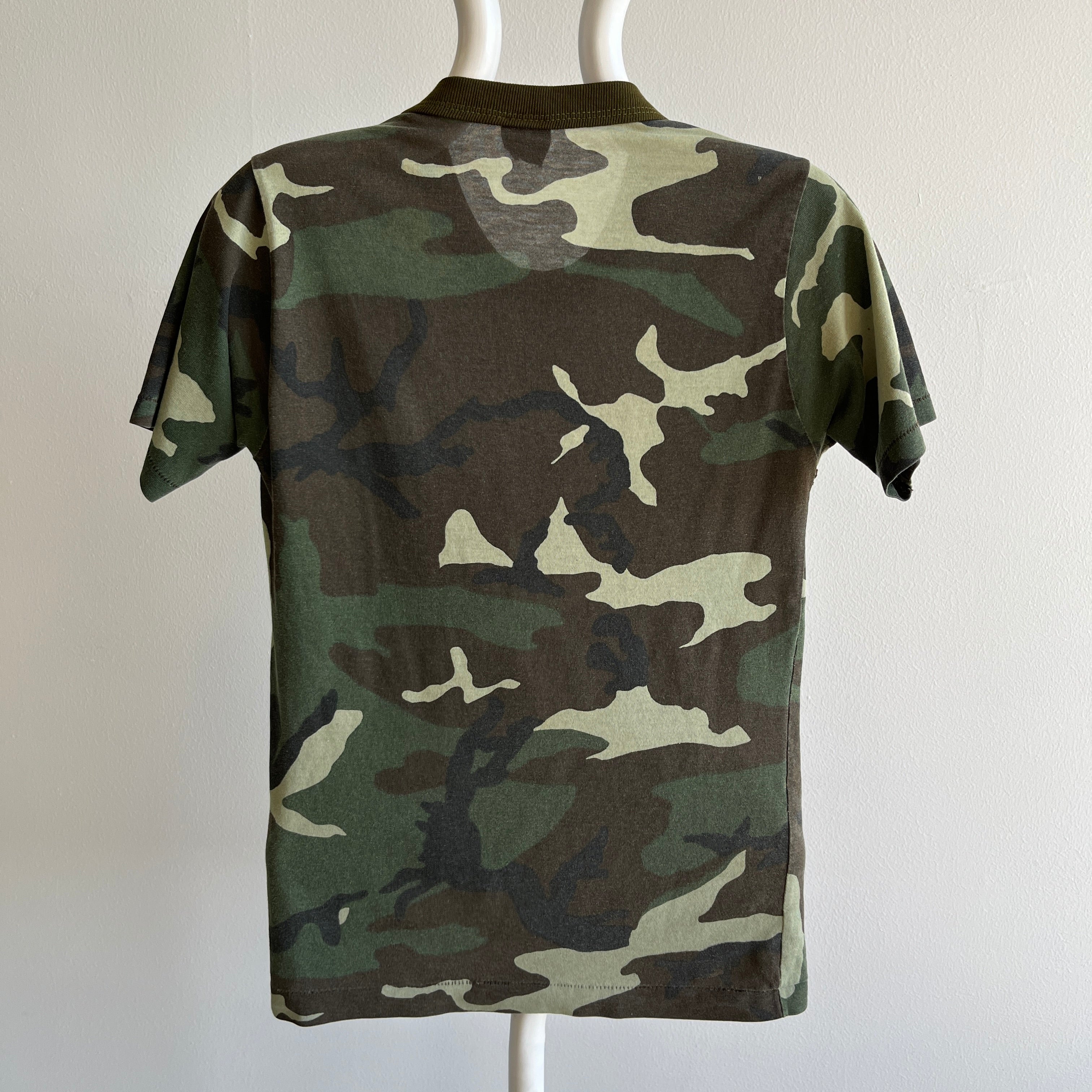 1980s Smaller Camo Pocket T-Shirt by Ace Sportswear