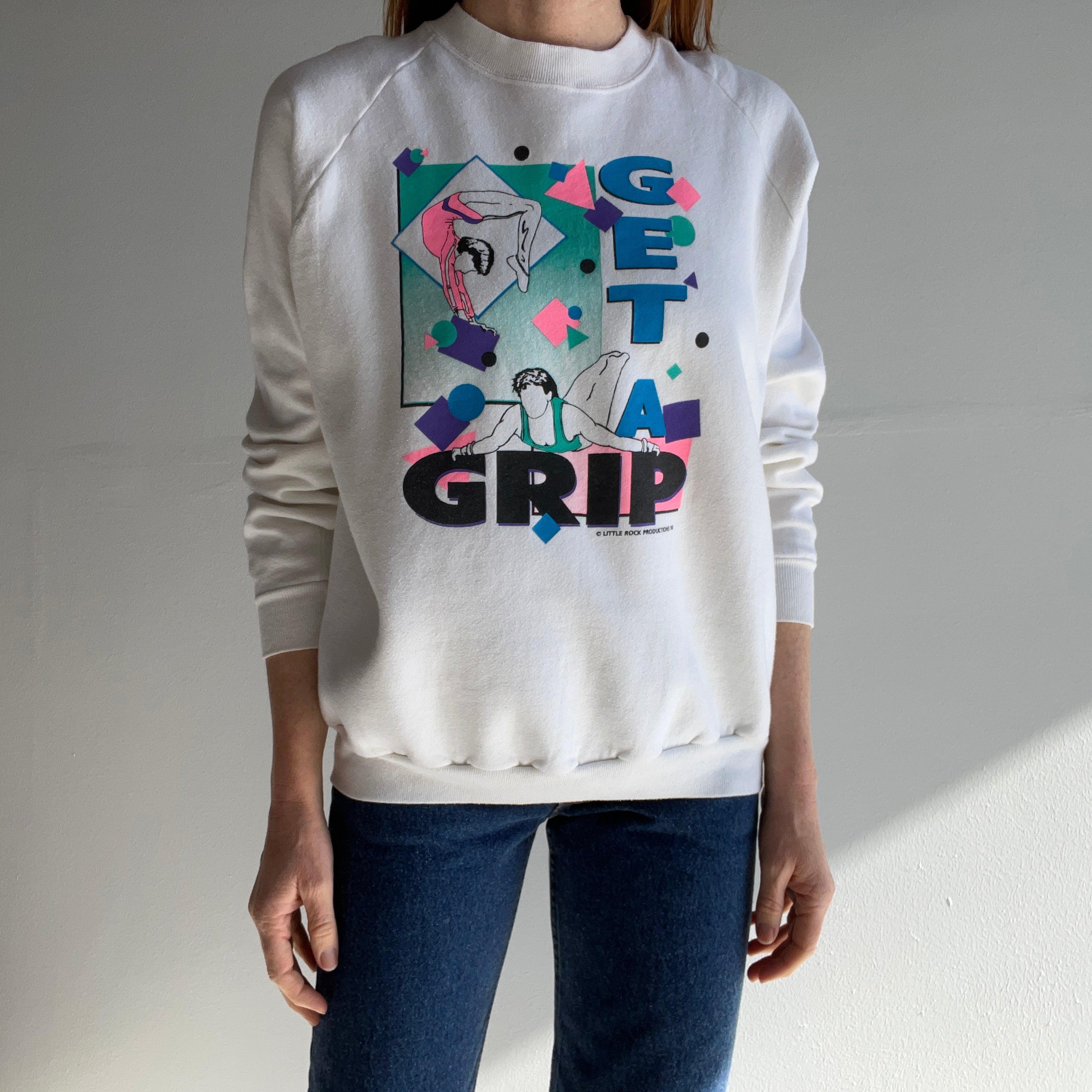 1990 Get A Grip Gymnastics Sweatshirt