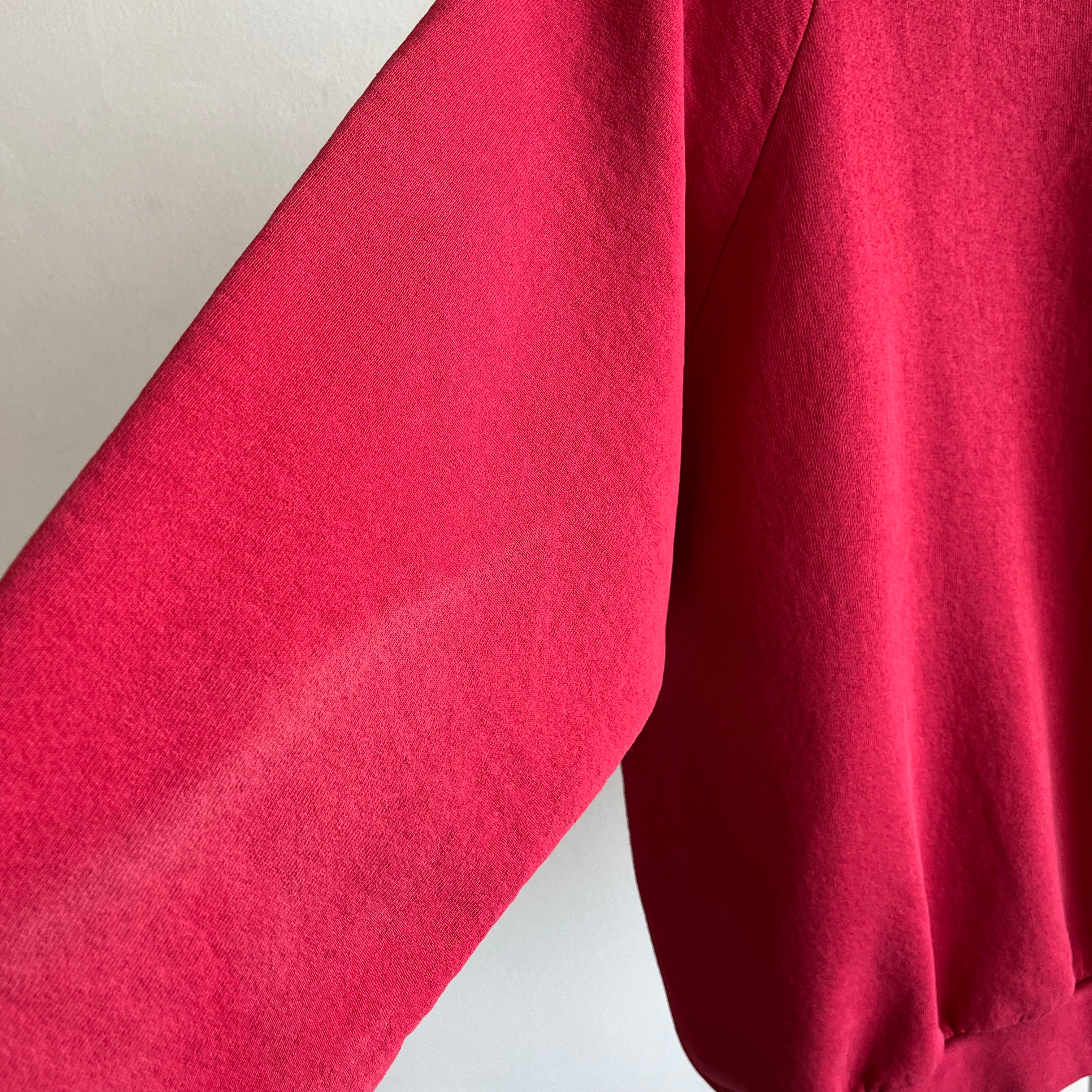 1990s Blank Red Sweatshirt