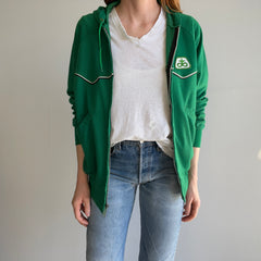 1970s Pioneer Seed Patch Hoodie with No Fleece, But a Great Zipper