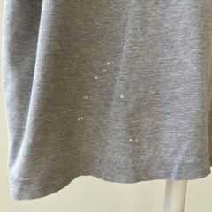 1980s Blank Grey Pocket T Shirt