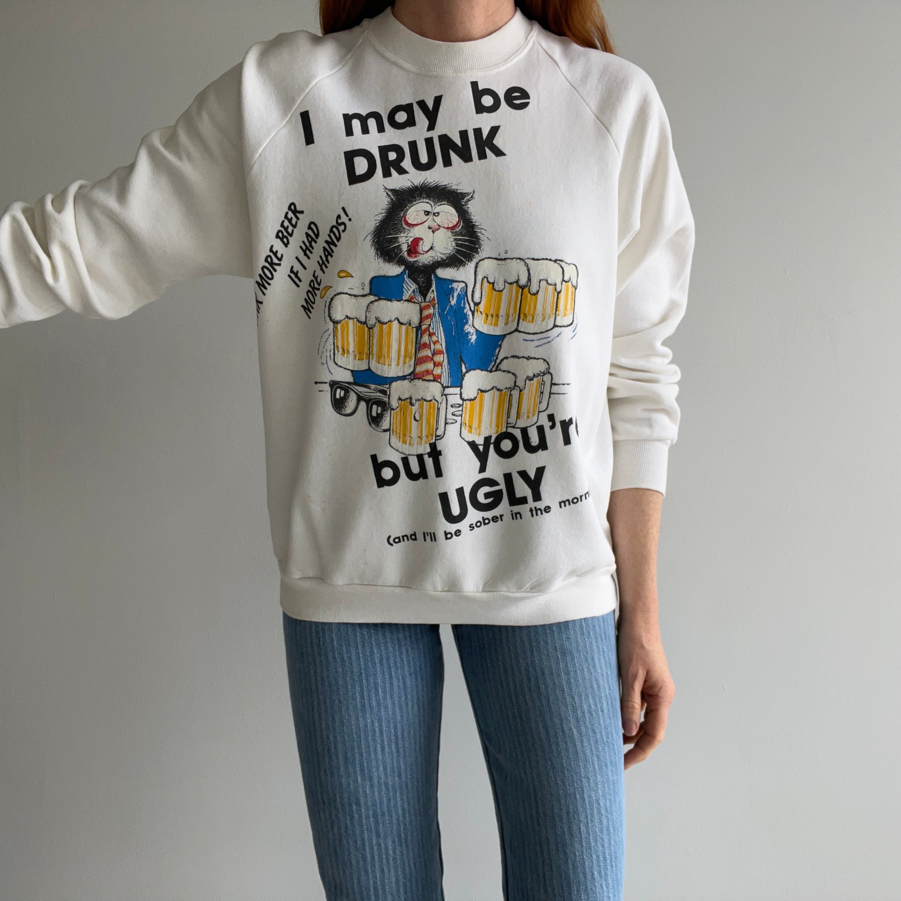 1980s Highly Inappropriate, Rude and Mean Sweatshirt You Shouldn't Buy