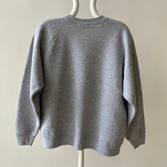 1990s Blank Grey Raglan Sweatshirt - !!!!!!!