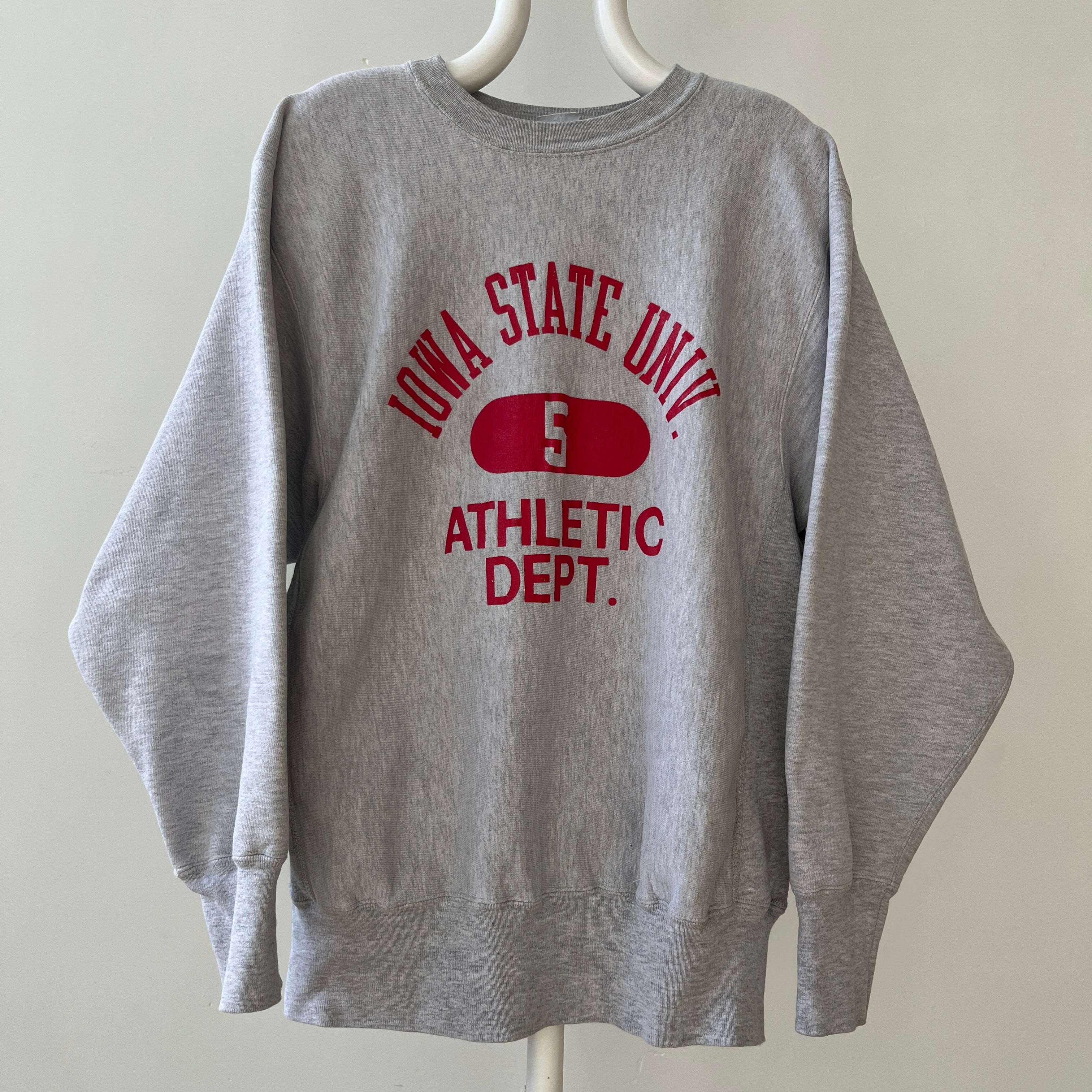 1980s Iowa State University Athletic Dept. Reverse Weave Sweatshirt