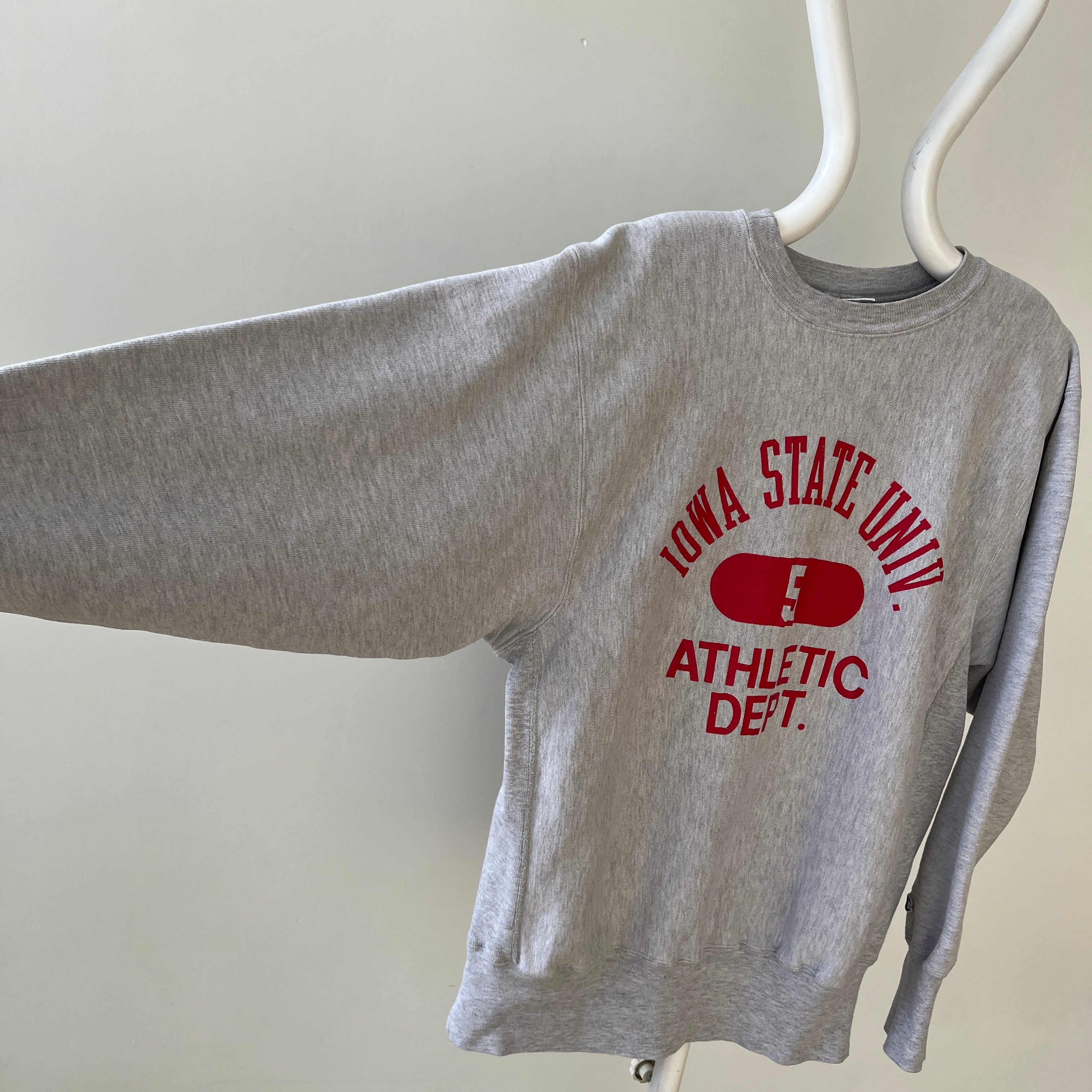 1980s Iowa State University Athletic Dept. Reverse Weave Sweatshirt
