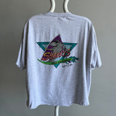 1990s Sharky's Seattle, WA DIY Crop T-Shirt - Back Side