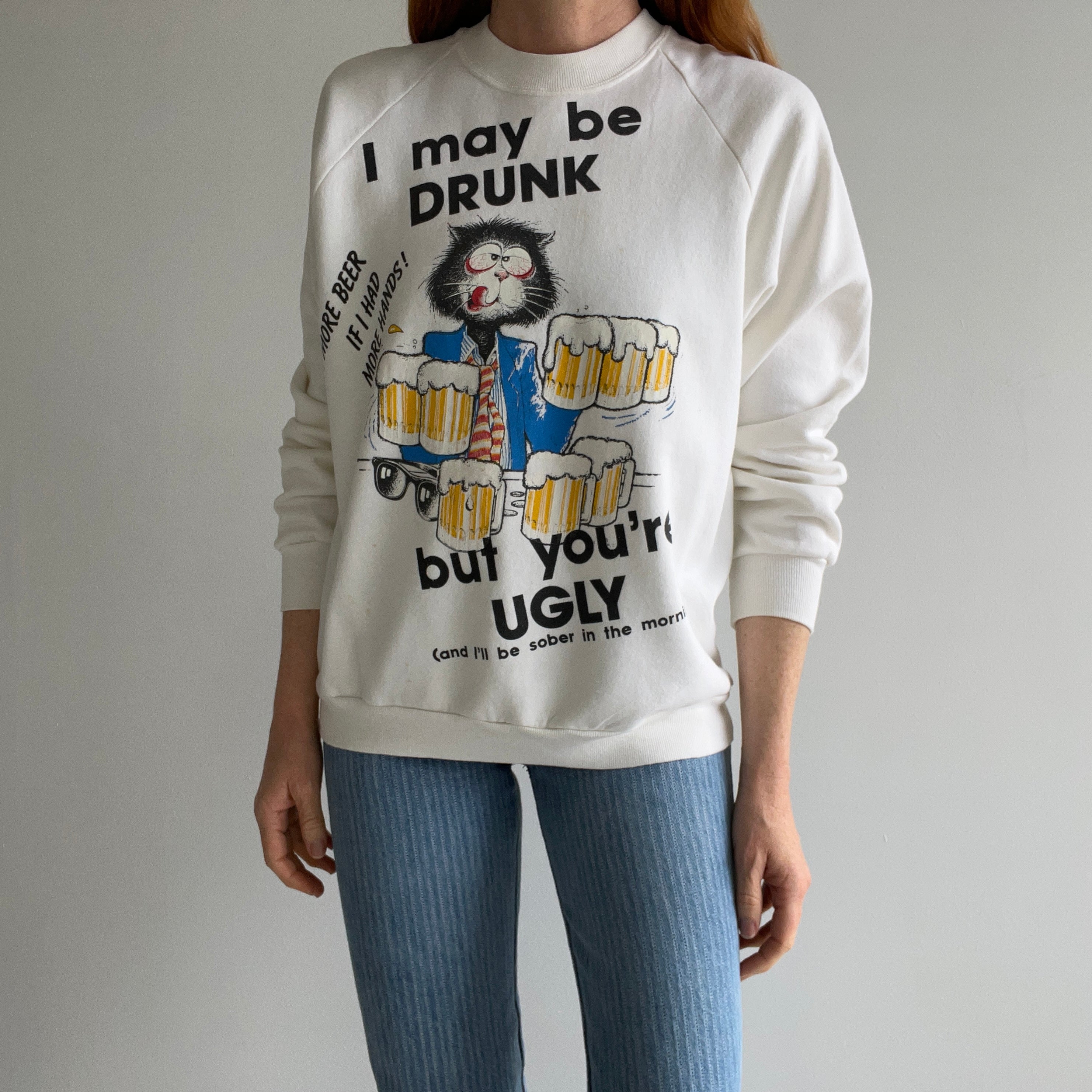 1980s Highly Inappropriate, Rude and Mean Sweatshirt You Shouldn't Buy