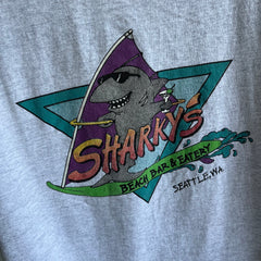 1990s Sharky's Seattle, WA DIY Crop T-Shirt - Back Side