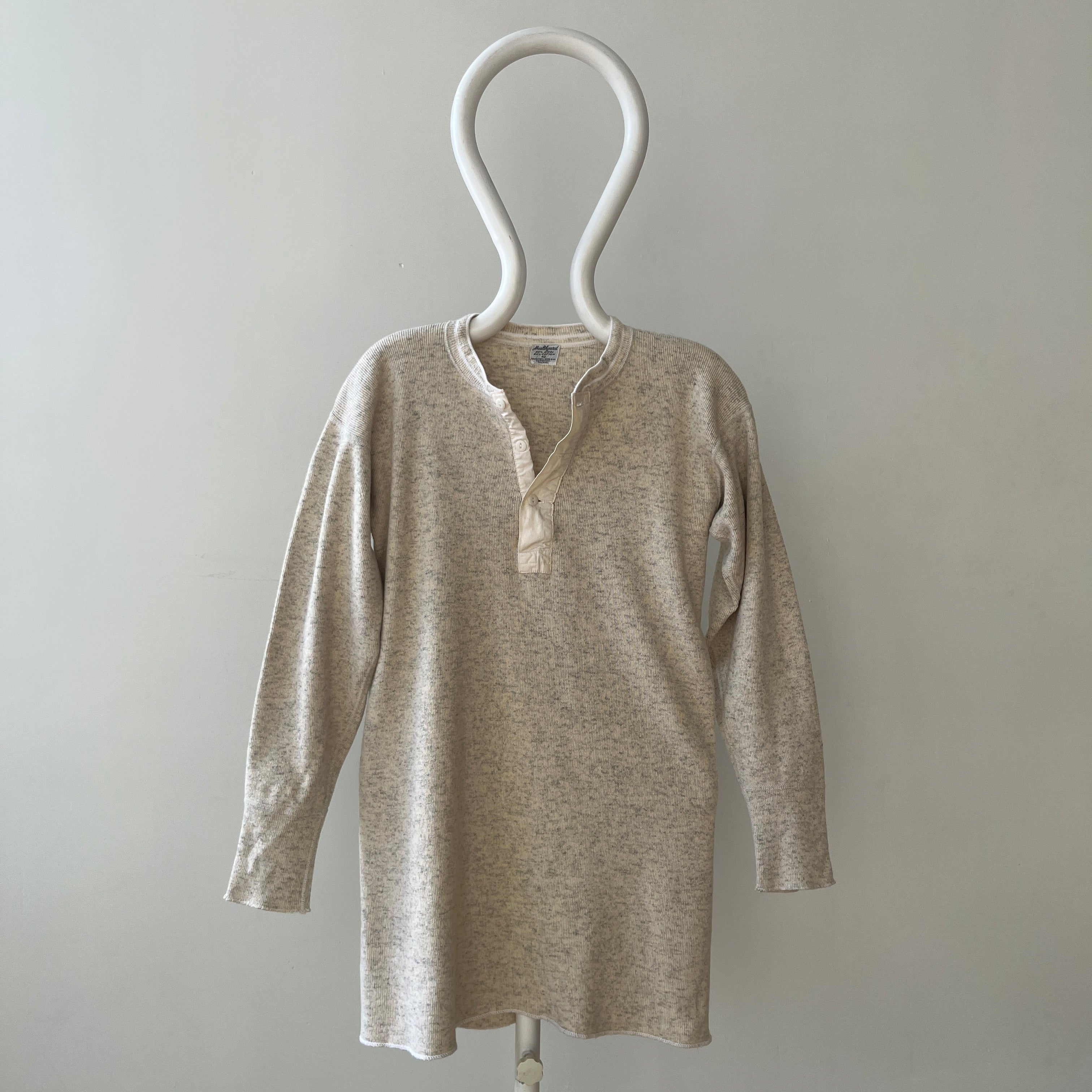 1930s Oatmeal Henley Shirt!!!!!