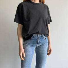 1980s Blank Black Jerzees T-Shirt - USA Made