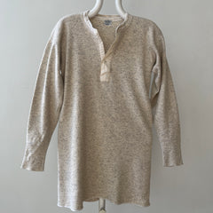1930s Oatmeal Henley Shirt!!!!!