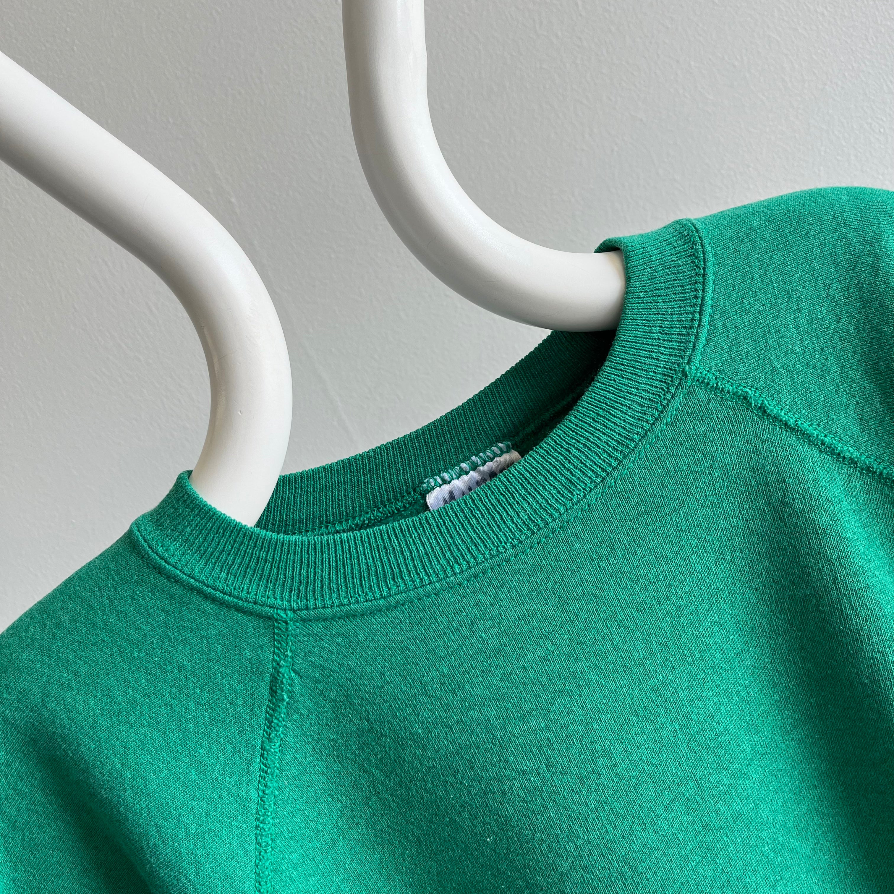 1980s Epic Sun Faded Green Ragan Sweatshirt