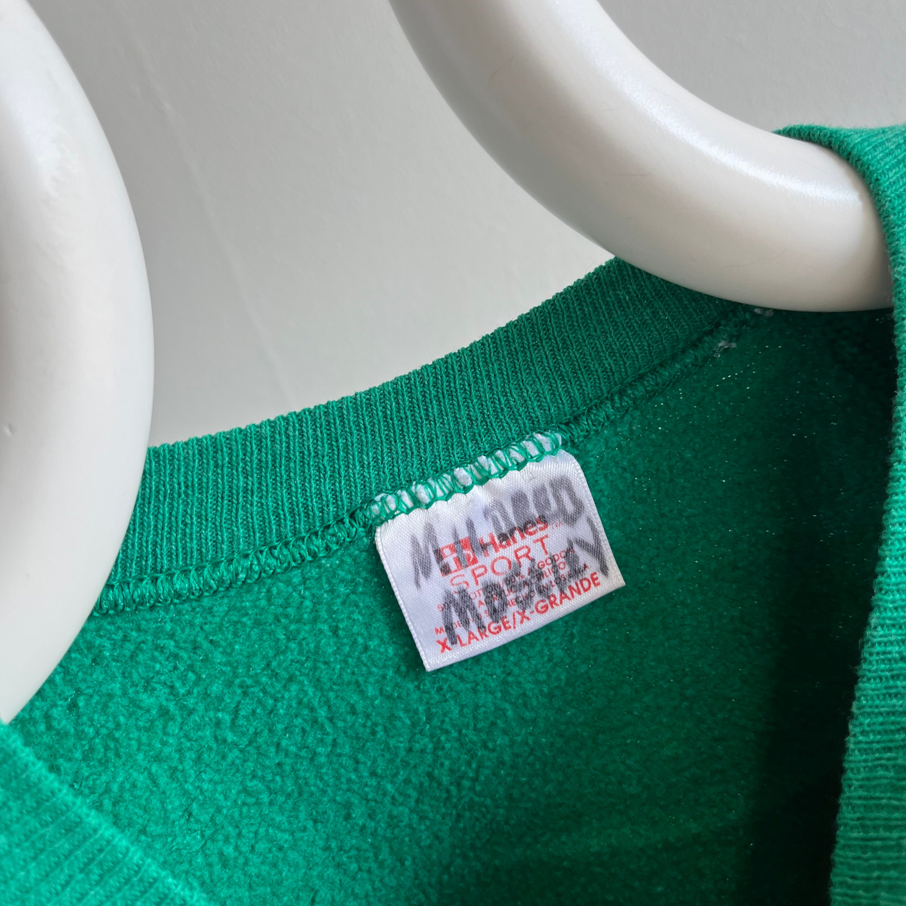 1980s Epic Sun Faded Green Ragan Sweatshirt