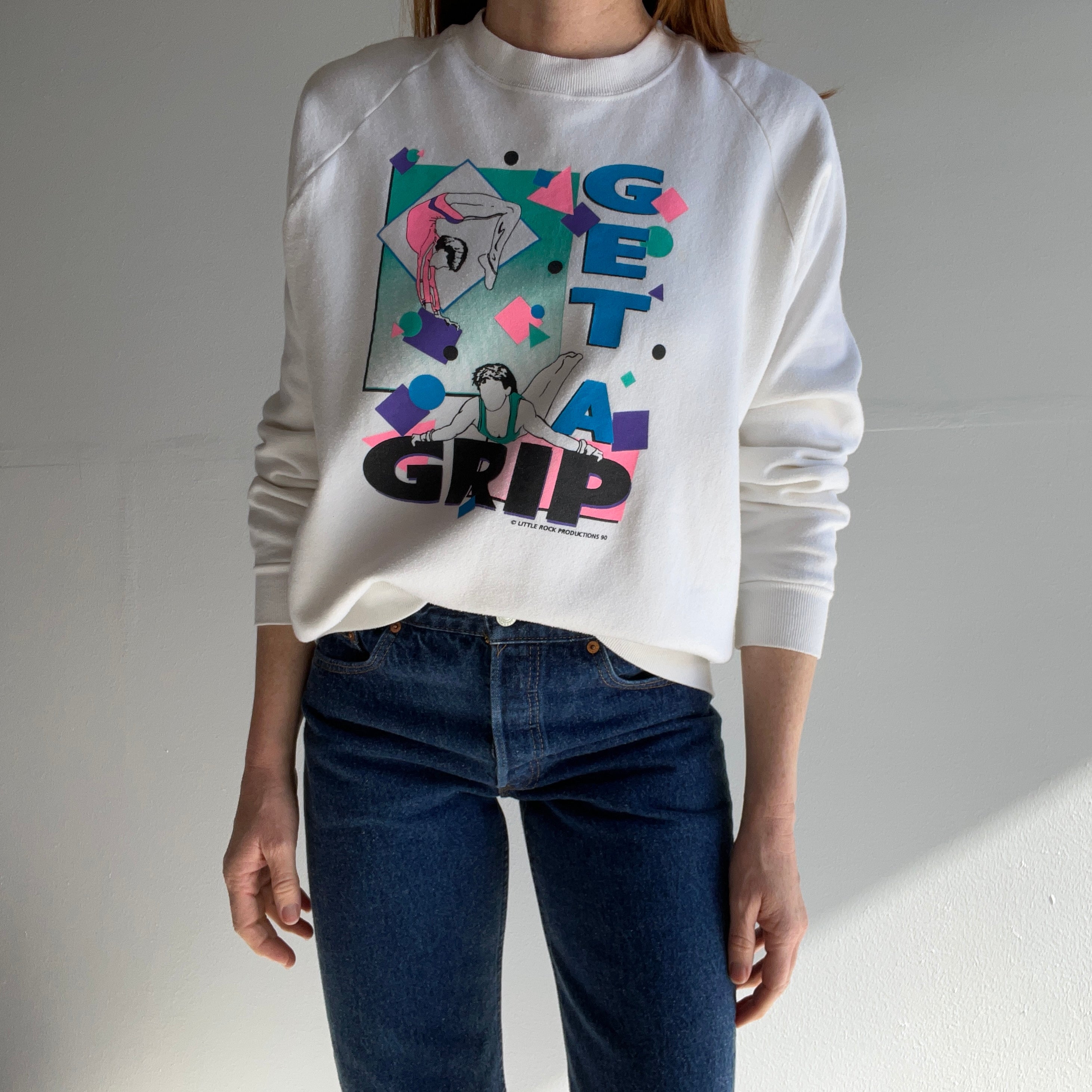 1990 Get A Grip Gymnastics Sweatshirt