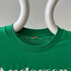 1970s/80s Green Anderson Swimming And Diving T Shirt - The Backside!!