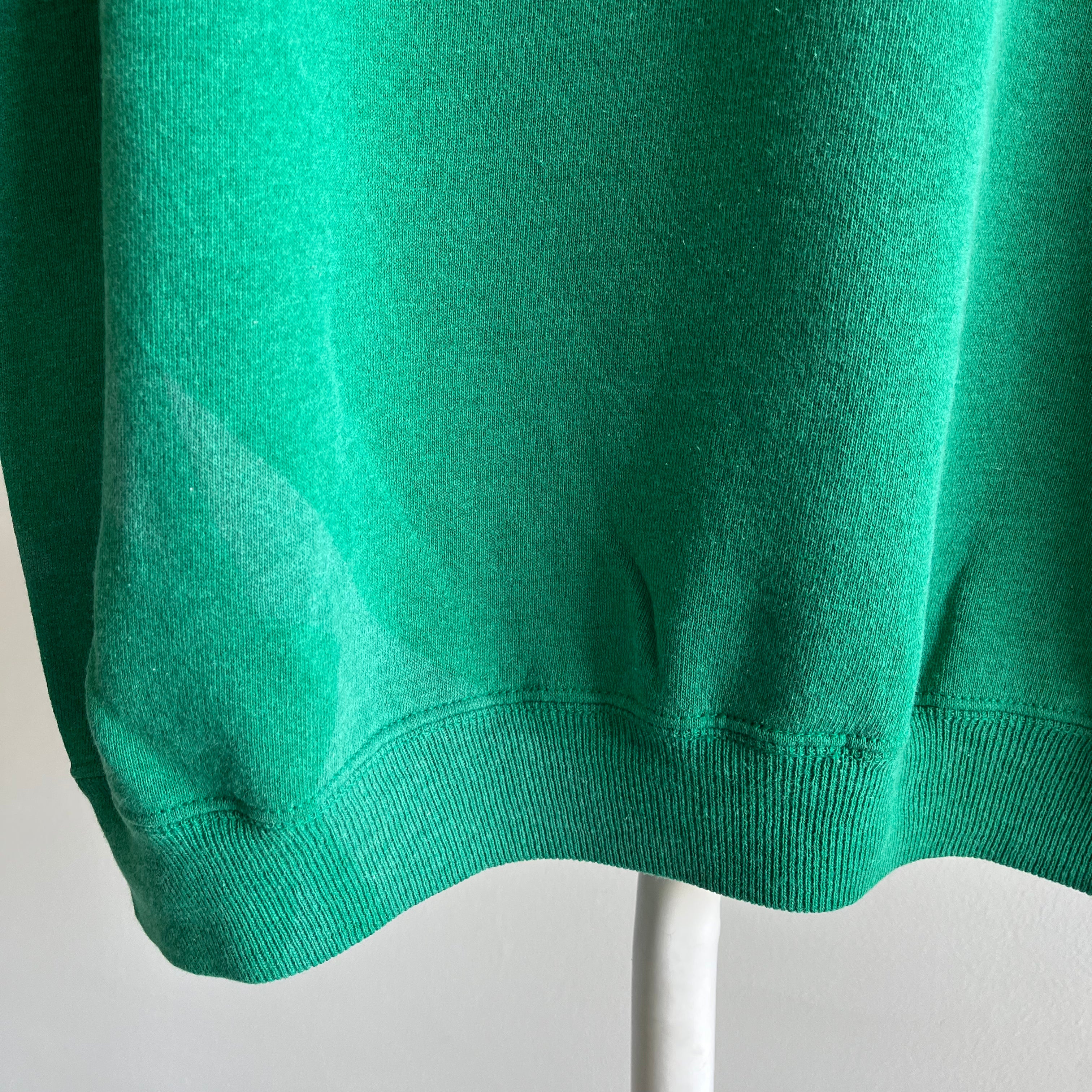 1980s Epic Sun Faded Green Ragan Sweatshirt