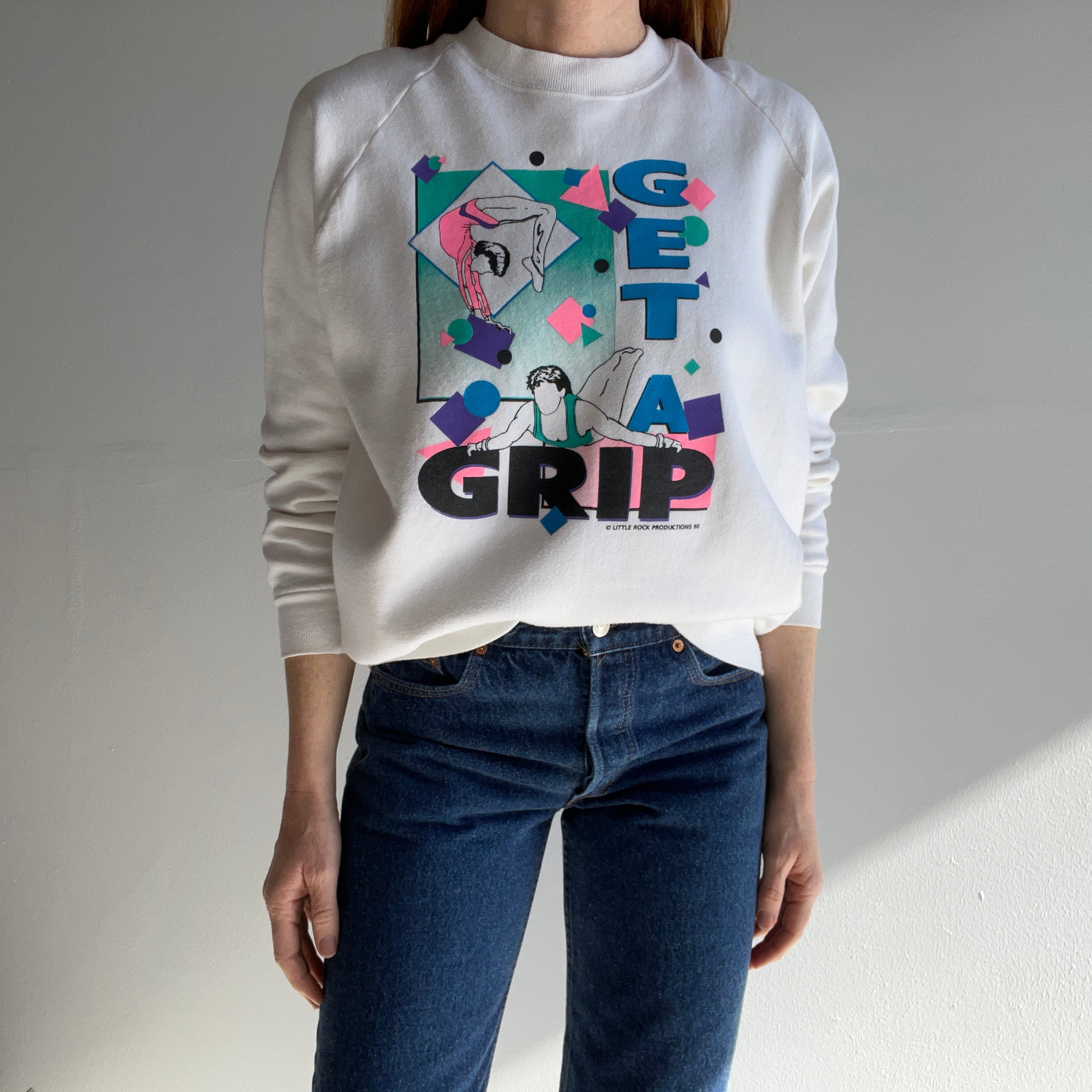 1990 Get A Grip Gymnastics Sweatshirt