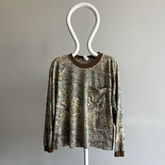 1980/90s Nicely Worn and Thin Advantage Long Sleeve Tree Camo