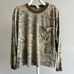 1980/90s Nicely Worn and Thin Advantage Long Sleeve Tree Camo