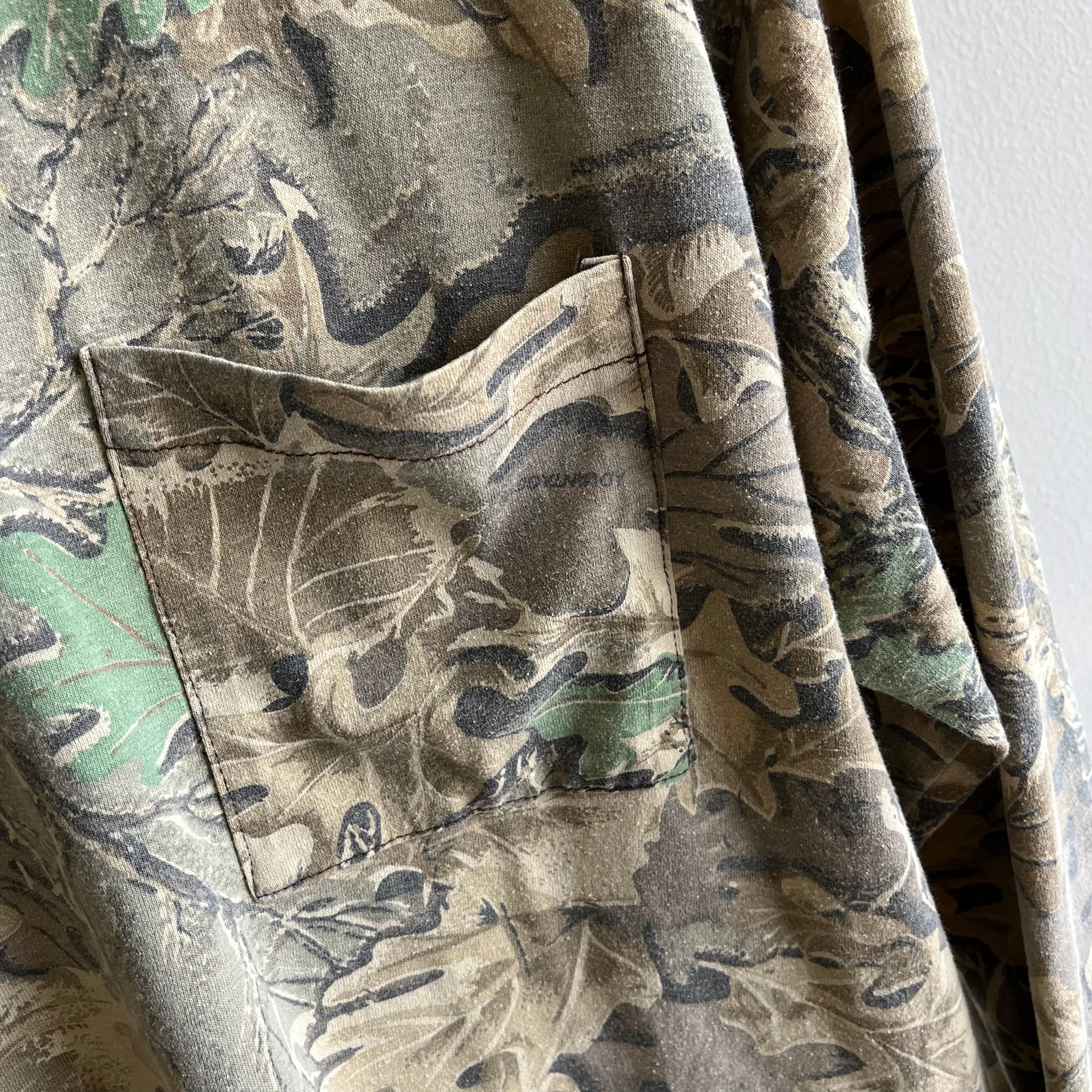 1980/90s Nicely Worn and Thin Advantage Long Sleeve Tree Camo