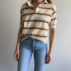 1970/80s Striped Polo Shirt by Kings Road/Sears