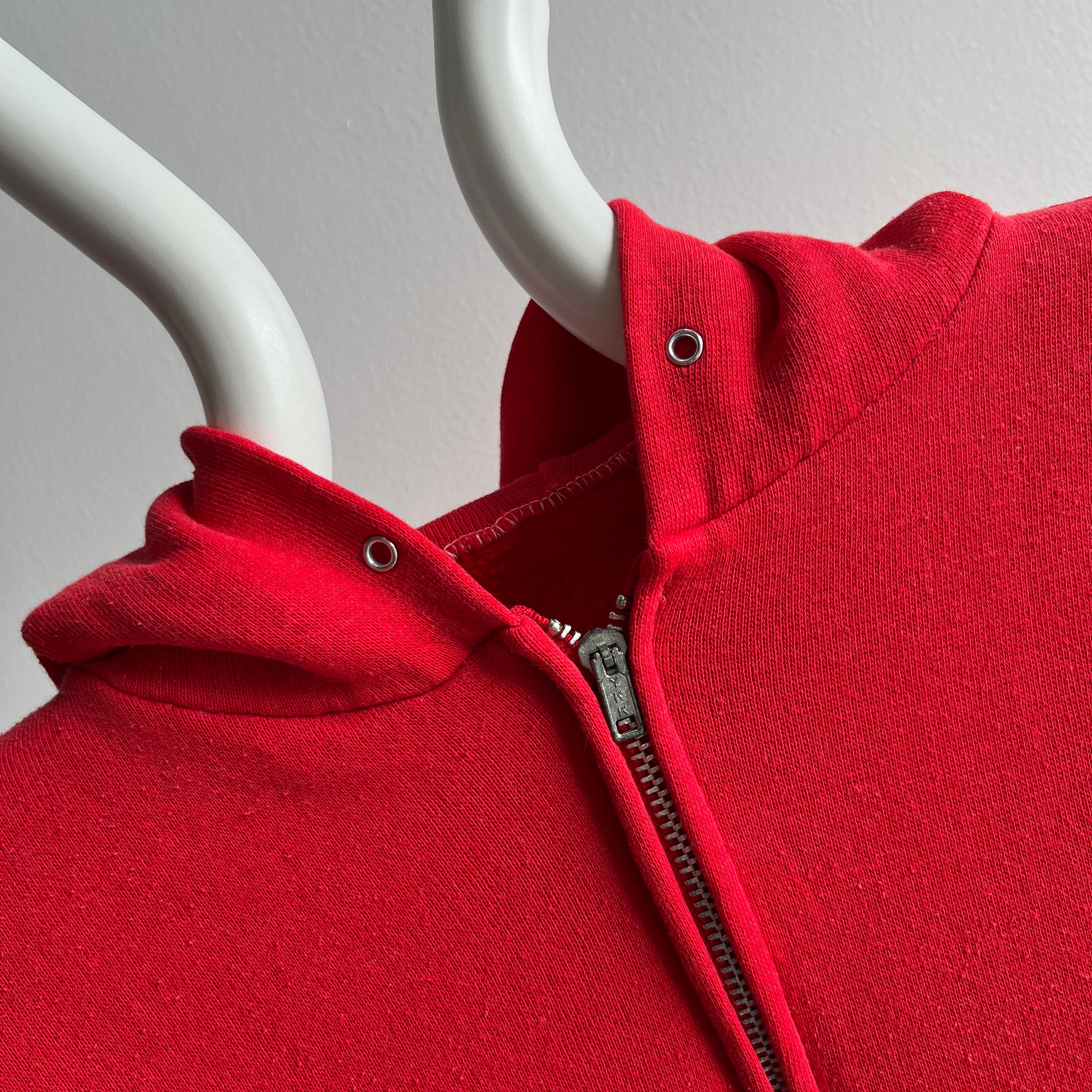 1970s Washington Delicious Apple Red Zip Up Hoodie