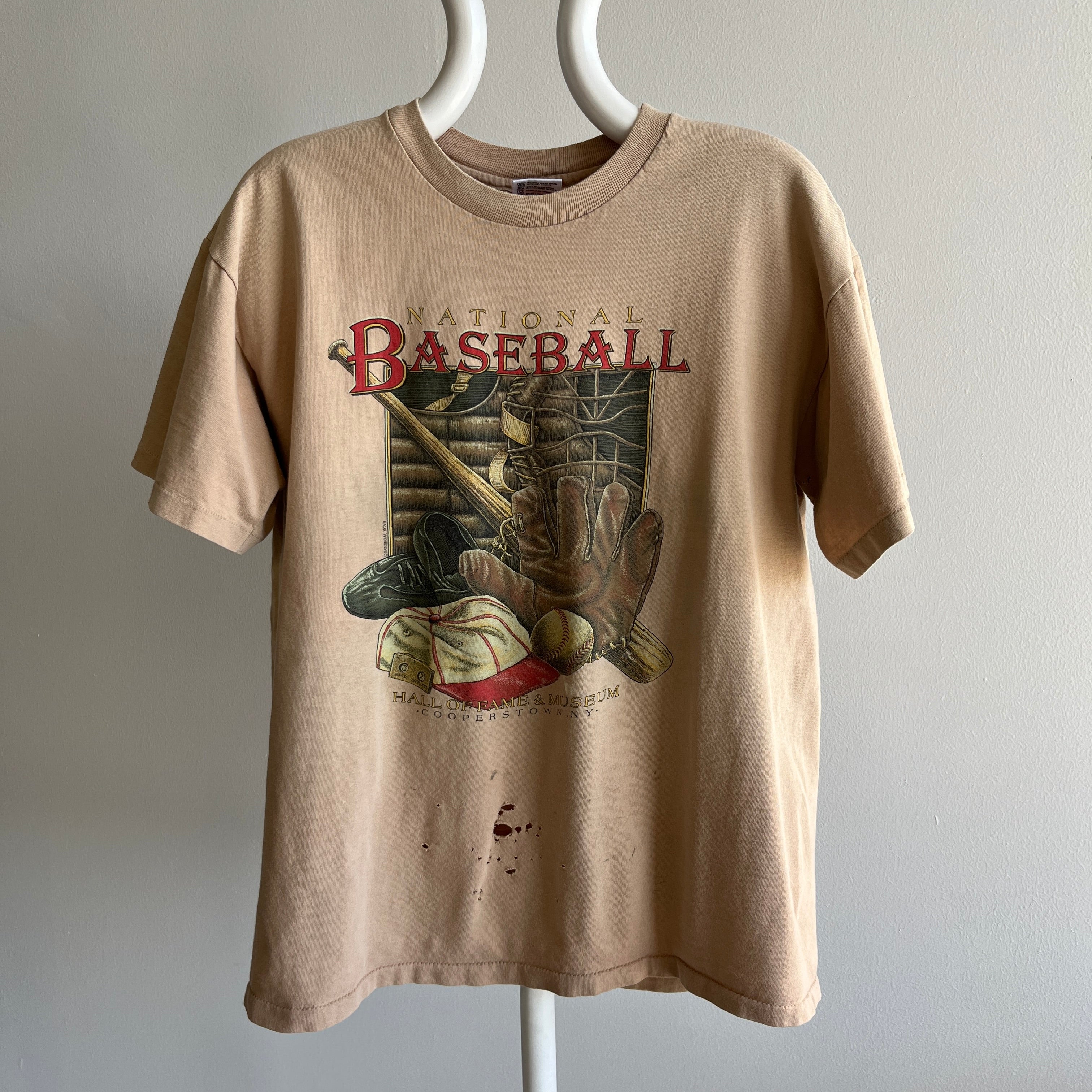 1997 National Baseball Hall of Fame Museum Tattered T-Shirt