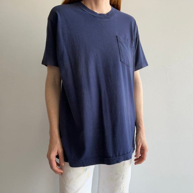 1990s FOTL Blank Navy Pocket T-Shirt