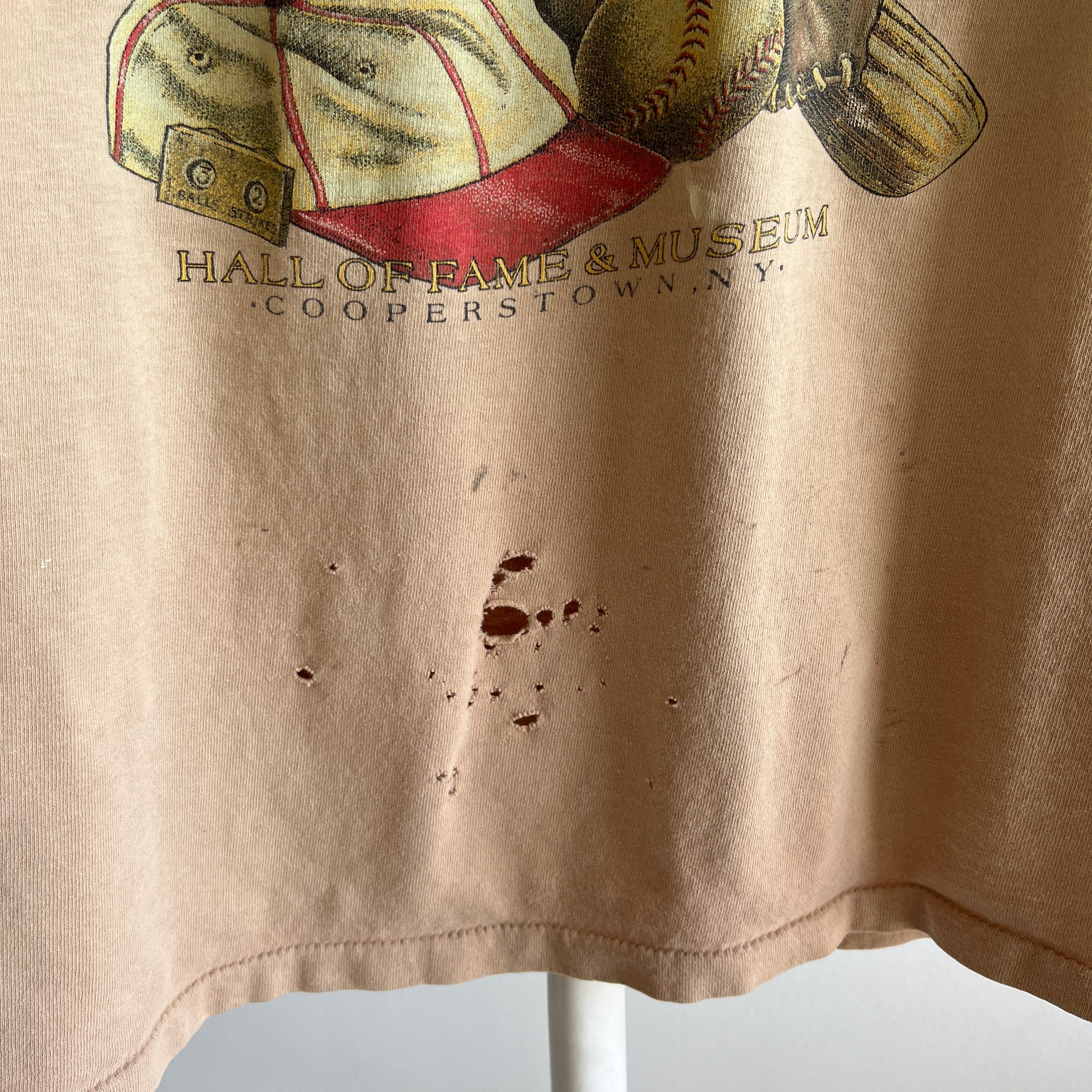1997 National Baseball Hall of Fame Museum Tattered T-Shirt