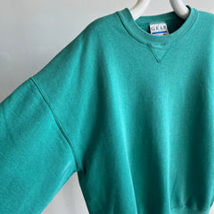 1990s Heavyweight Faded Teal Sweatshirt by GEAR