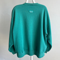 1990s Heavyweight Faded Teal Sweatshirt by GEAR