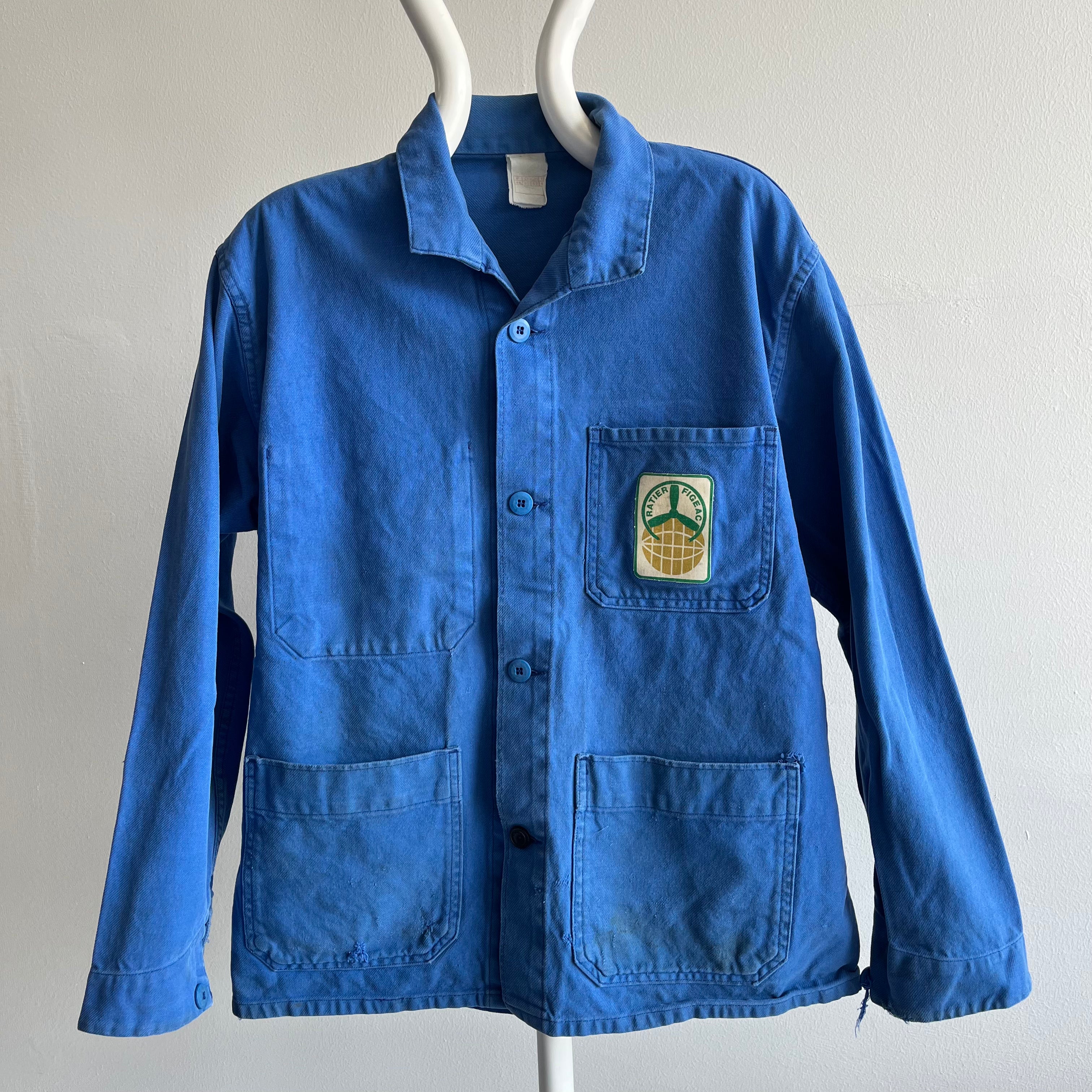 1970s Ratier Figeac French Aircraft Chore Coat