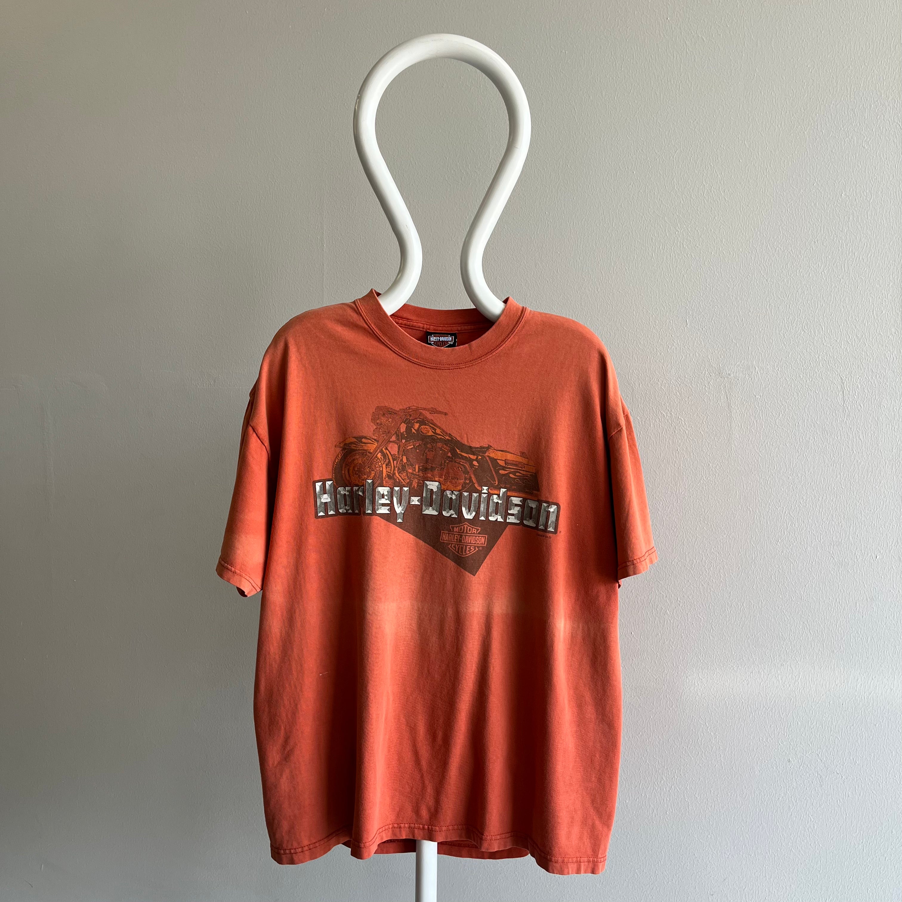 2004 Beaver Falls, PA Nicely Worn Harley T-Shirt