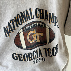 1990 Georgia Tech National Champs Reverse Weave Heavy Weight Sweatshirt