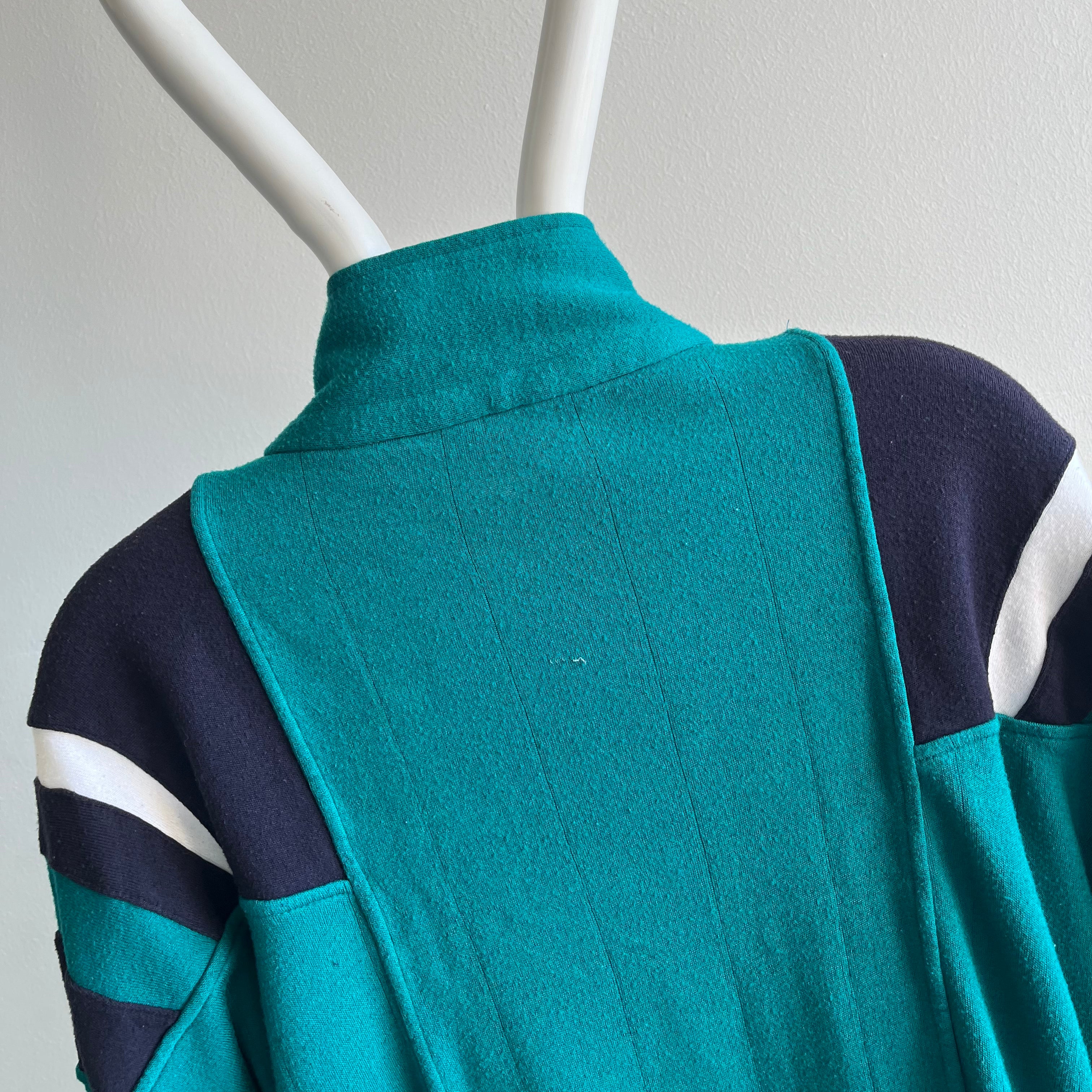 1980/90s Christian Dior Zip Up Tracksuit Style Sweatshirt Jacket