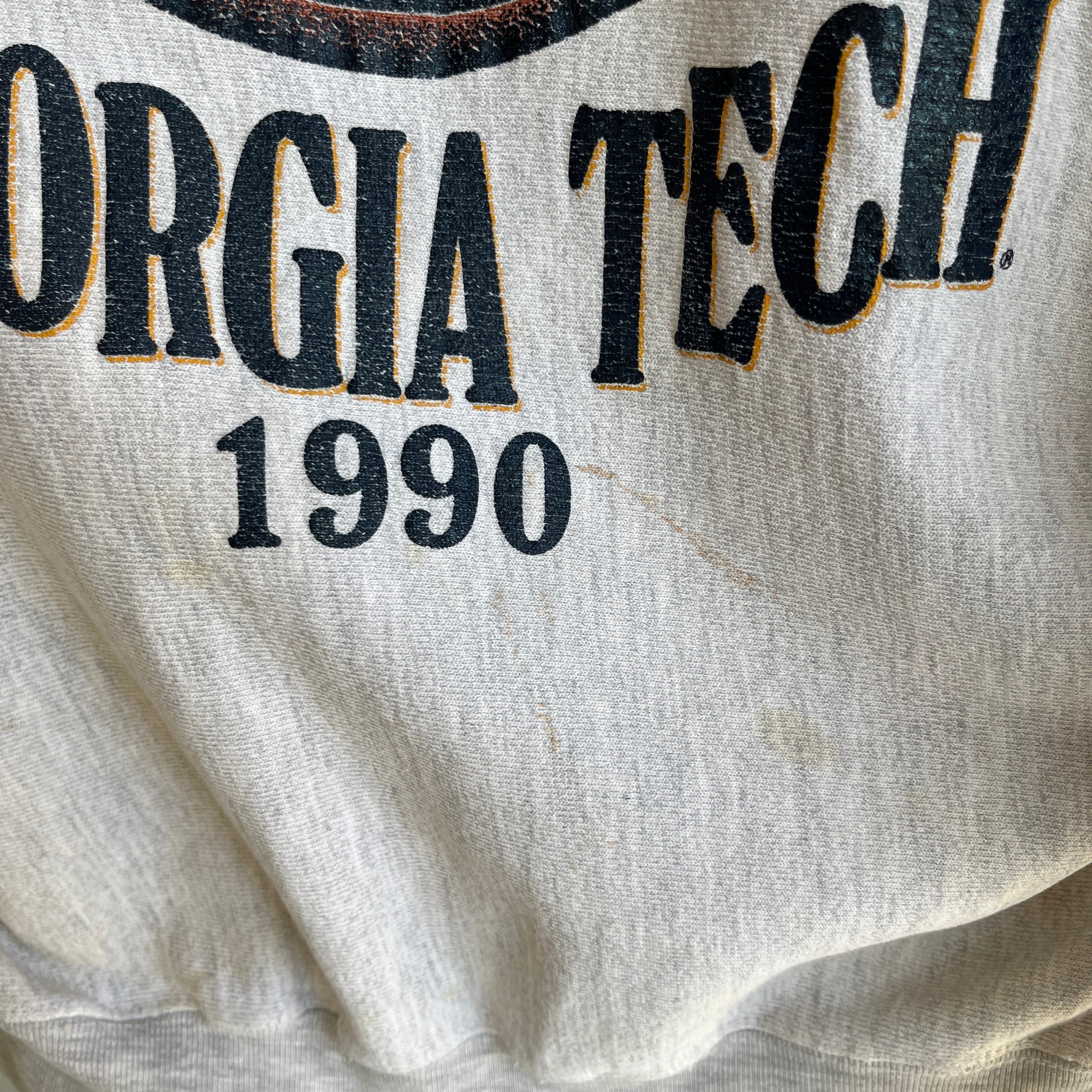 1990 Georgia Tech National Champs Reverse Weave Heavy Weight Sweatshirt