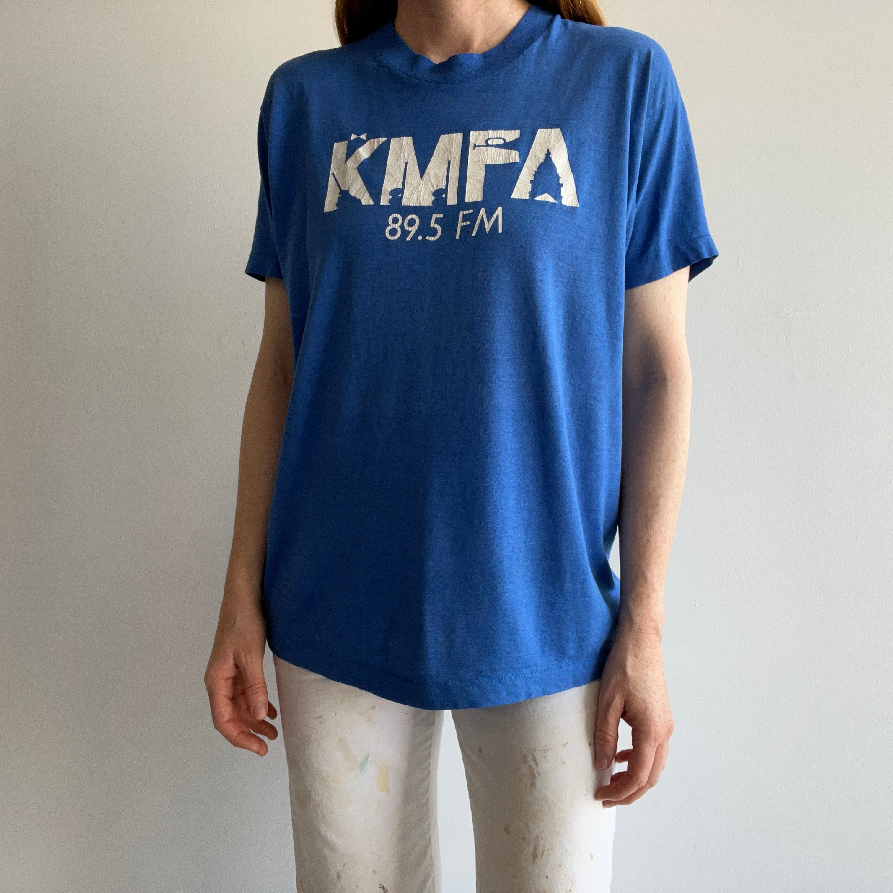 1980s KMFA 89.5FM T-Shirt - Austin's Classical Music Station